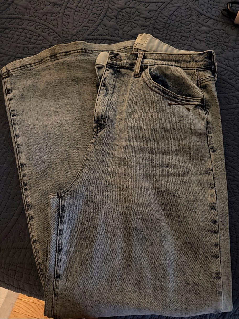 Saige High-Rise Wide Leg Jeans acid wash